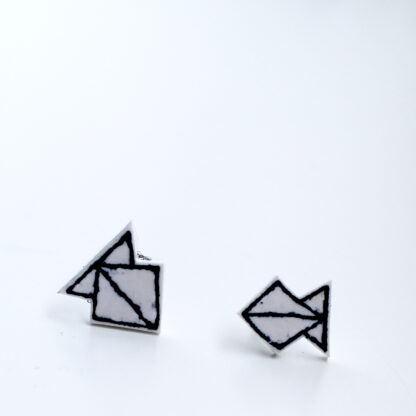 Náušnice: Origami rybičky - Image 6