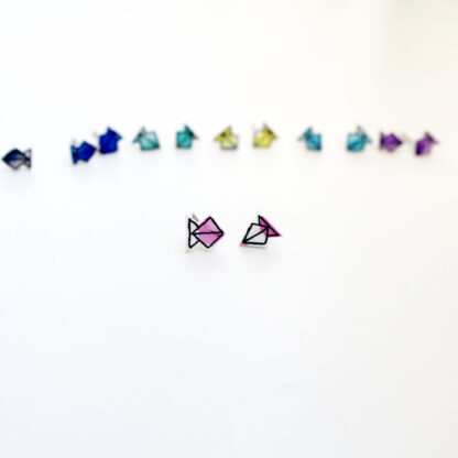 Náušnice: Origami rybičky - Image 2