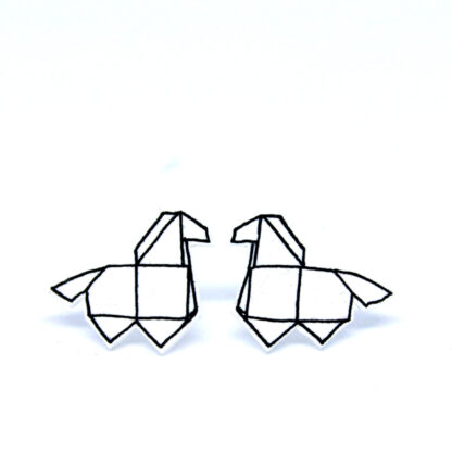 Náušnice: Origami koně