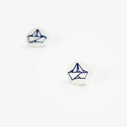 Náušnice: Origami lodičky - Image 2