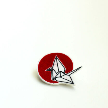 Brož: Origami jeřáb se sluncem - Image 2