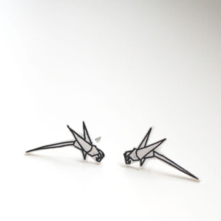 Náušnice: Origami papoušci