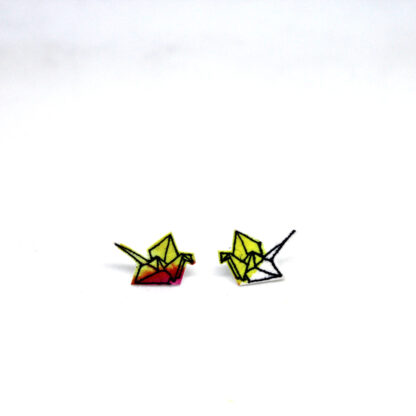 Náušnice: Origami jeřábi mini