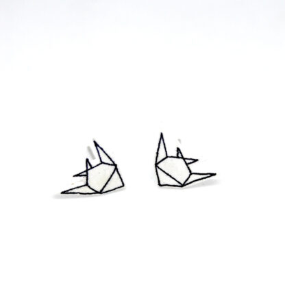 Náušnice: Origami závojnatky mini