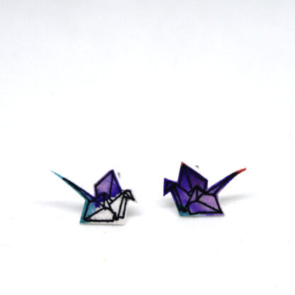Náušnice: Origami jeřábi mini - Image 5